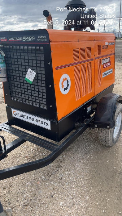 2022 Lincoln Electric Vantage 549X Crosslink Technology, Trailer Mounted, ES Decals, T3