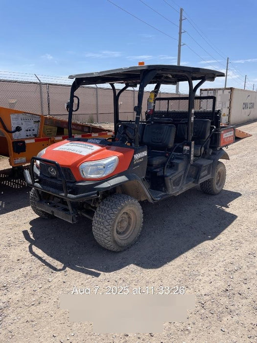 2022 Kubota RTV-X1140W-H Plastic Canopy, Windshield Acrylic Clear, LED Strobe Light, Wire Harness Kit, Back up Alarm