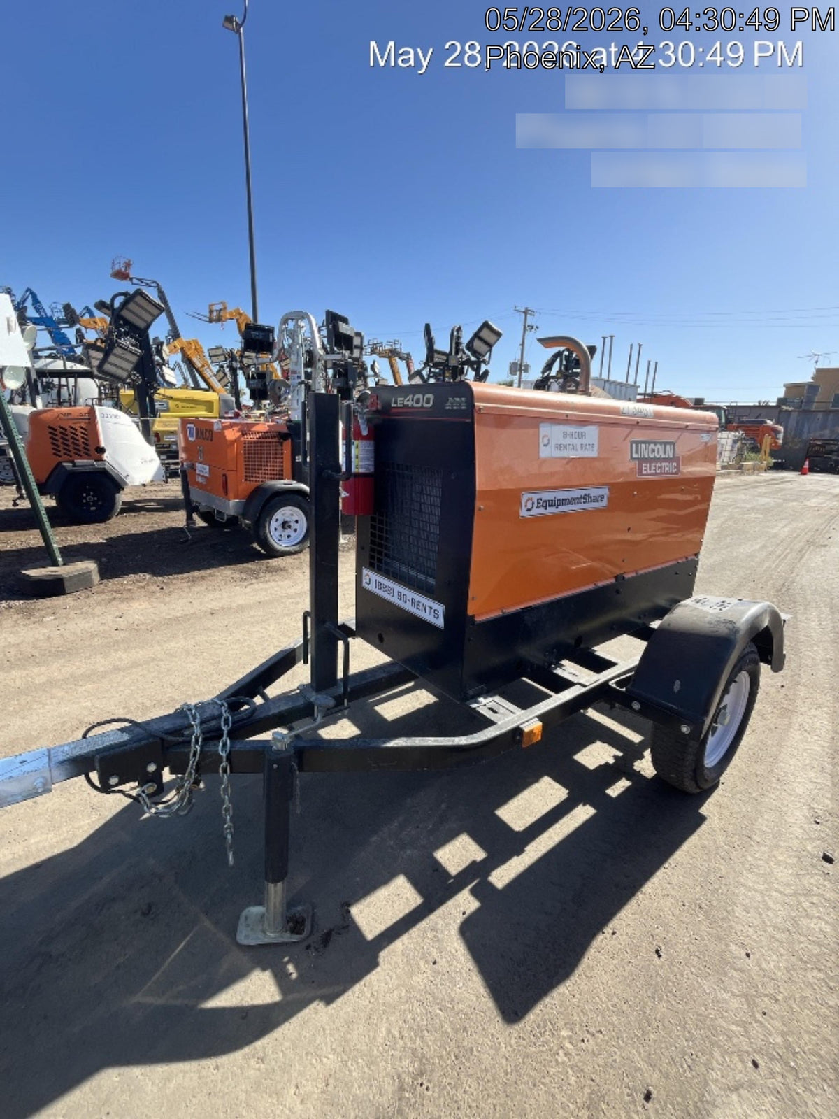 2022 Lincoln Electric LE400 Kubota V1505, Trlr, Cable Rack, Light Kit, ES Decals, T3