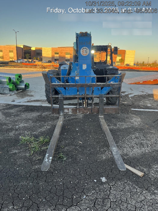 2018 Genie GTH-1056 Genie GTH-1056 w/Open ROPS, Solid Tires, Work Light/Beacon, 60" Carriage and Forks