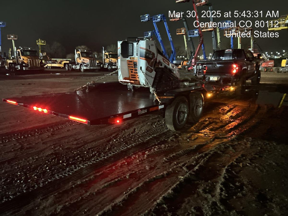 2025 TEXAS PRIDE TRAILERS 21' Lowboy Gravity Tilt Bed 14K Bumper Pull Trailer