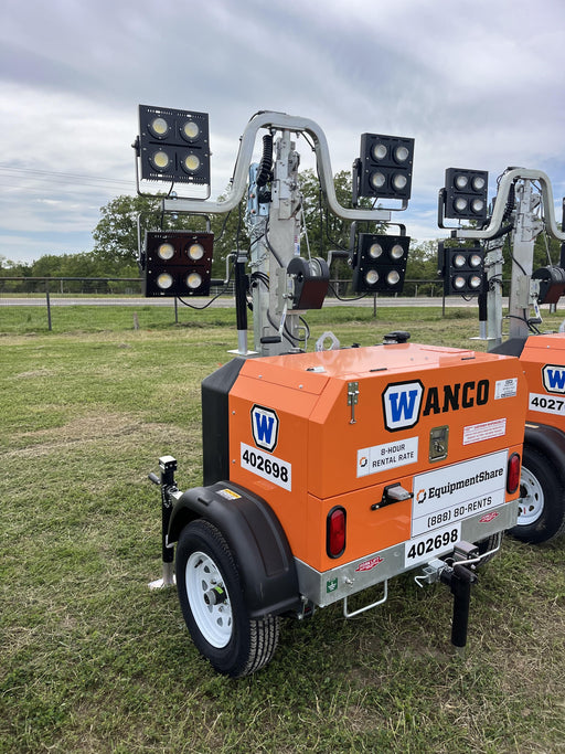 2024 Wanco WLTT-4MM4K Diesel, Deep Sea Controller, Shore Power Plug, Auto Start, (4) 350W LED Floodlights, 4kW Generator, 60 Gal Fuel Tank, 2" Ball, T3