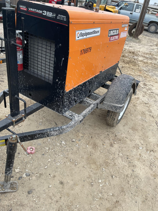 2021 Lincoln Electric Vantage 322 Vantage 322 Ready Pak 3 w/ Decals, ORANGE (includes trailer, cable rack, fender light kit) NO Telematics