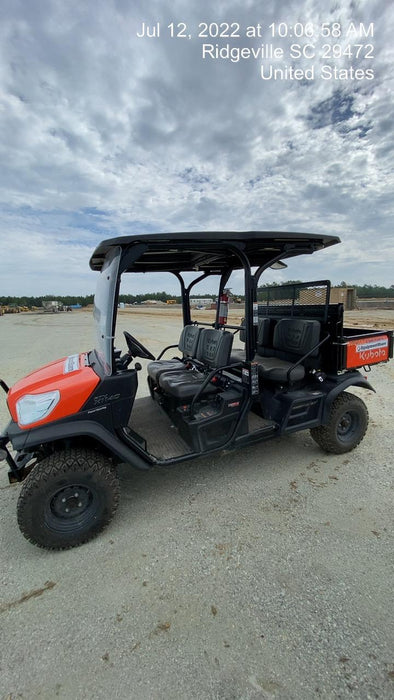 2022 Kubota RTV-X1140W-H Plastic Canopy, Windshield Acrylic Clear, LED Strobe Light, Wire Harness Kit, Back up Alarm