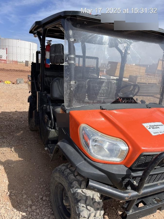 Kubota RTV-X1140W-H 4WD utility cart -LED strobe -Windshield tempered glass -Plastic canopy -Wire harness kit -Backup alarm