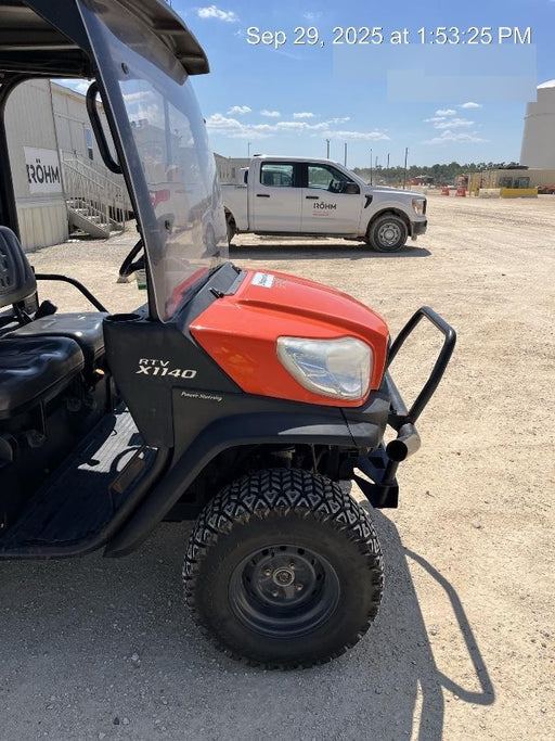2021 Kubota RTV-X1140W-H Plastic Canopy, Windshield Acrylic Clear, LED Strobe Light, Wire Harness Kit, Back up Alarm