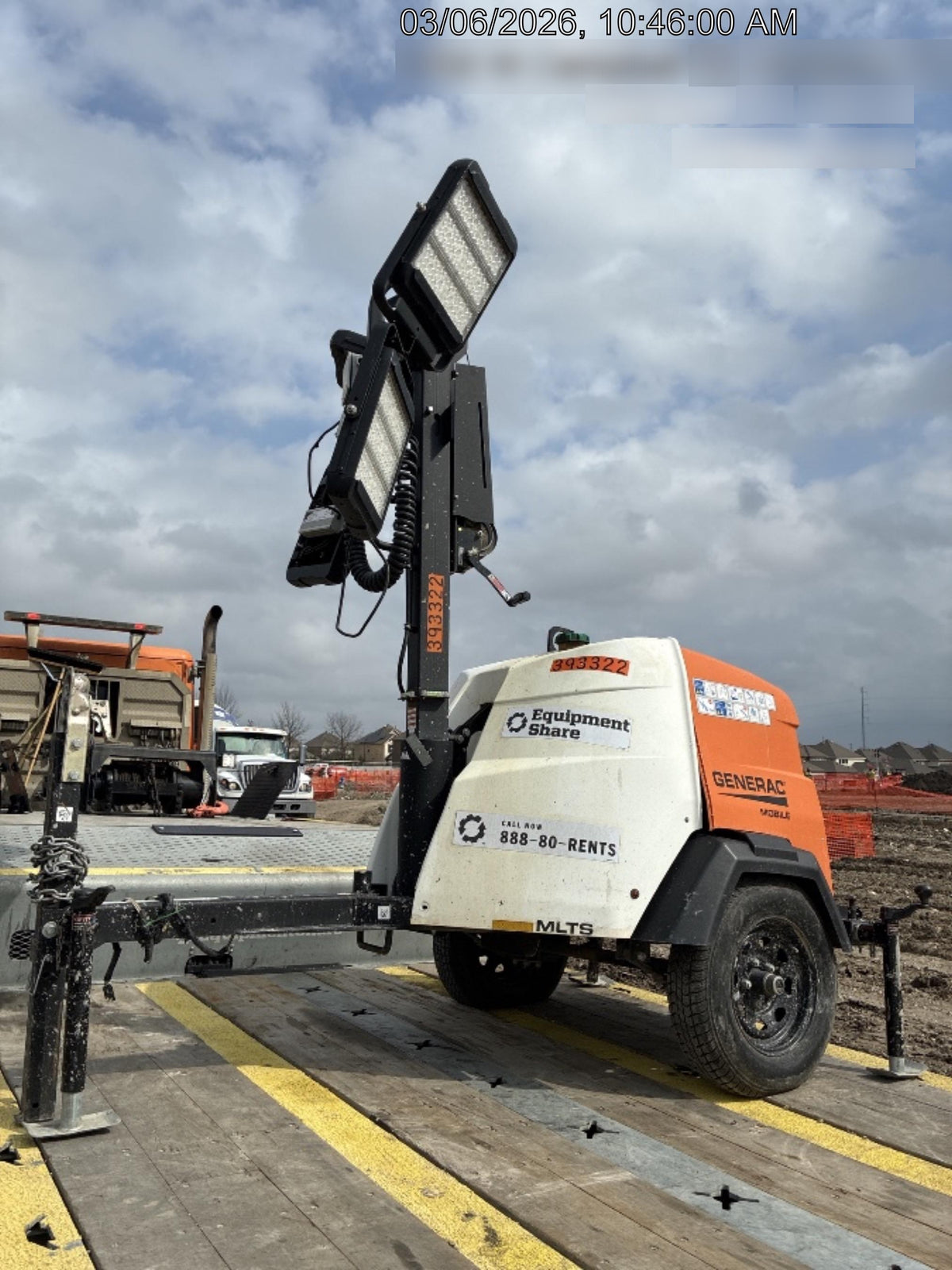 2024 Generac MLT2 Diesel, Flex Switch 120V Input, Powerzone Controller, 
(4) 320W LED Lights, 4kW Generator, 39.9 Gal Fuel Tank, 2" Ball, T3