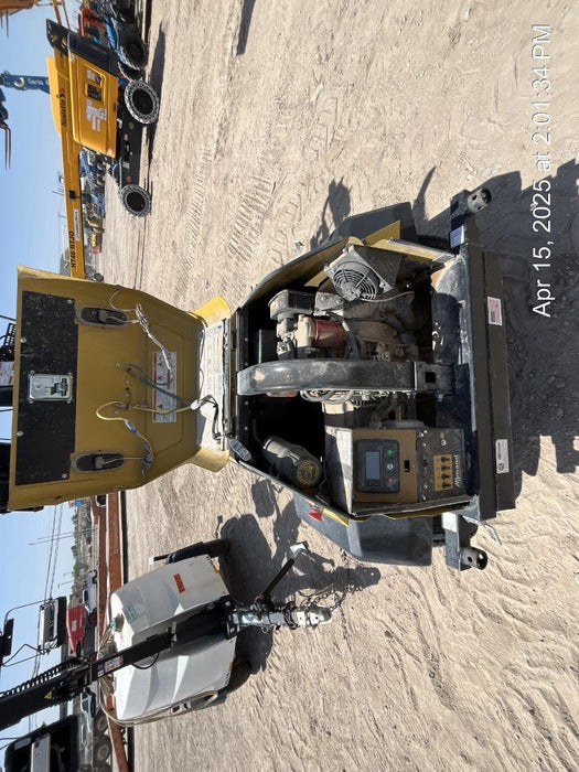 2022 Allmand NLV3GR (4) LED Light Fixture 350W, 23' Vertical Mast, 3kW Prime, Towable, ES Decals, T3