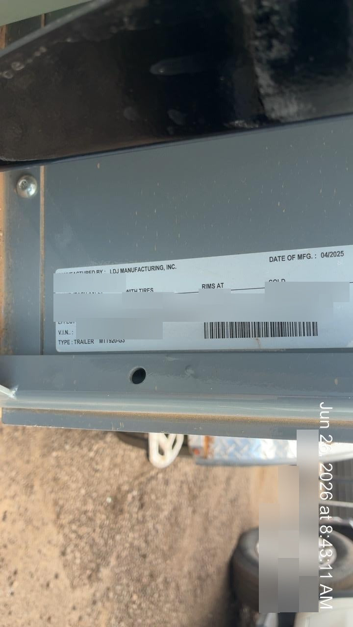 2025 THUNDER CREEK MTT920 - Hazmat not required
