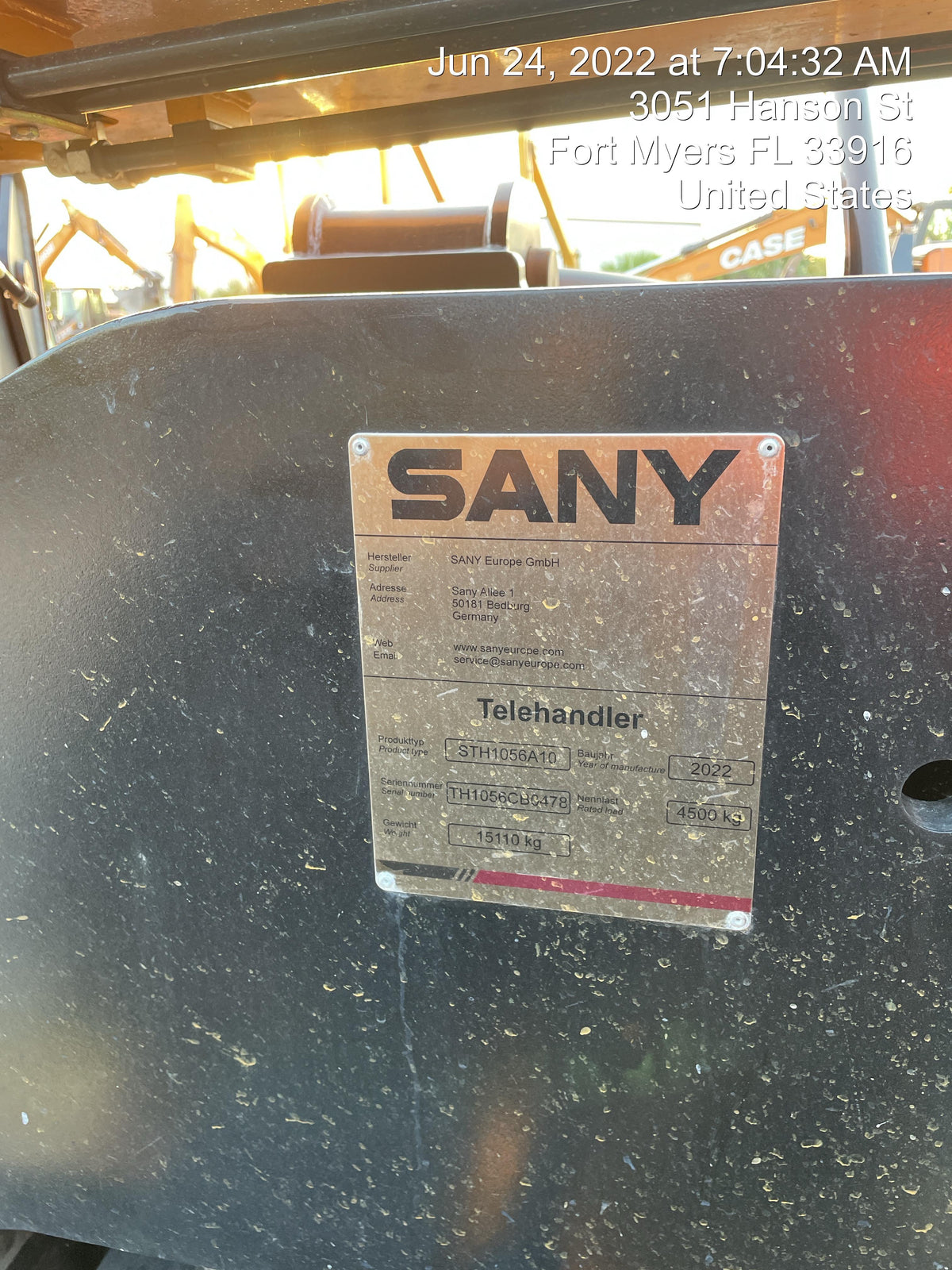 2022 SANY STH1056