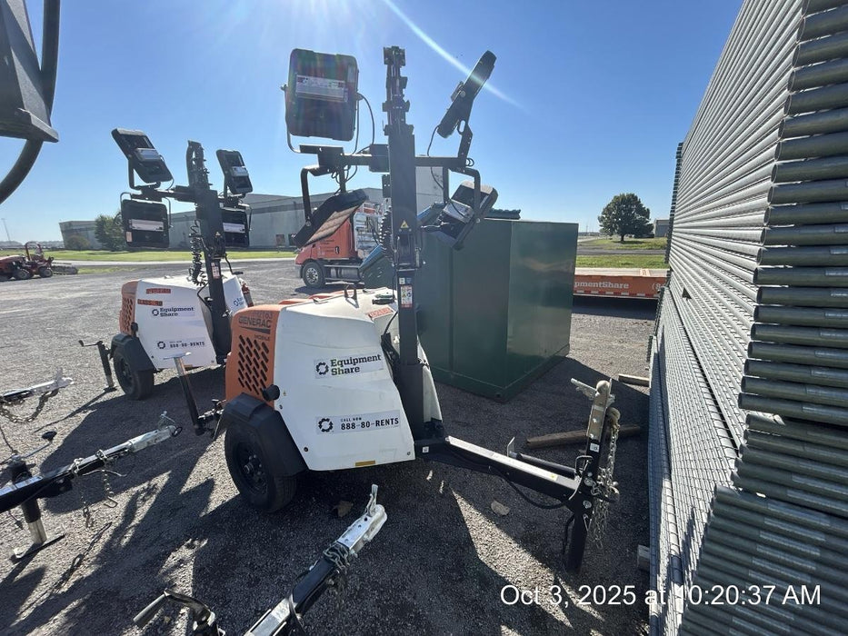 2024 Generac MLT2 Diesel, Flex Switch 120V Input, Powerzone Controller, 
(4) 320W LED Lights, 4kW Generator, 39.9 Gal Fuel Tank, 2" Ball, T3