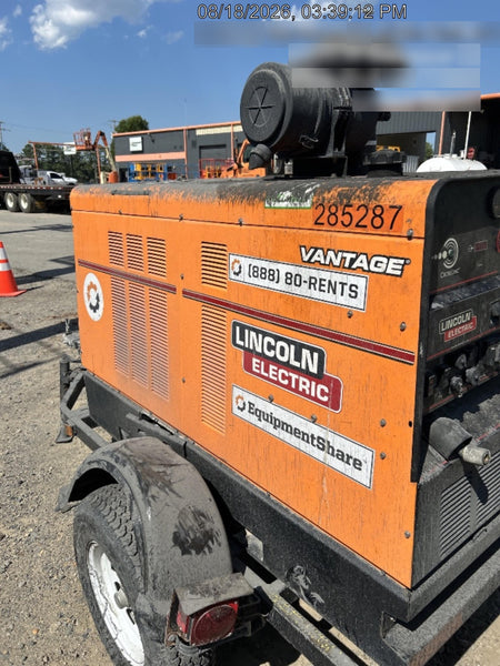 2022 Lincoln Electric Vantage 549X Crosslink Technology, Trailer Mounted, ES Decals, T3