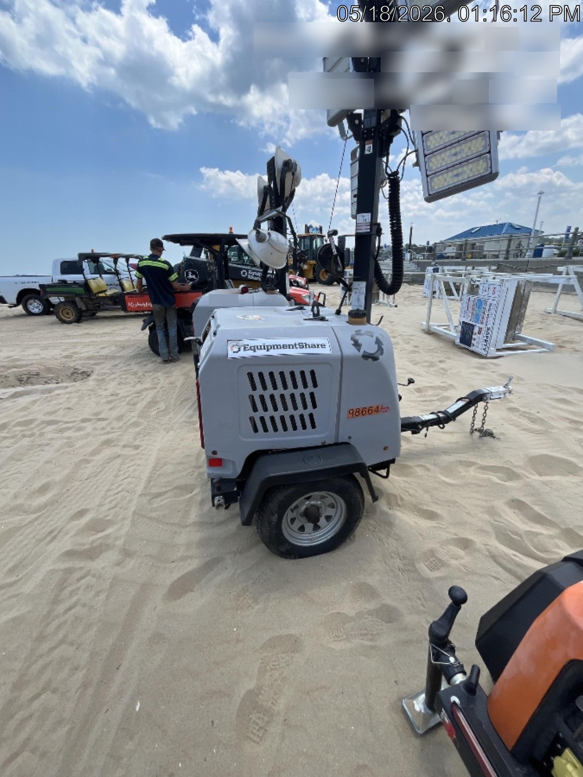 2020 Wacker Neuson LTV6K LTV6K-METAL HALIDE LIGHT TOWER 60HZ KUBOTA LED 300
