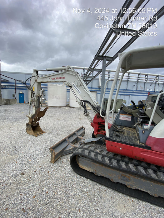 2019 Takeuchi TB260 Takeuchi TB260 Canopy w/Rubber Tracks, Auxiliary Hydraulics, Standard Blade, Manual QC