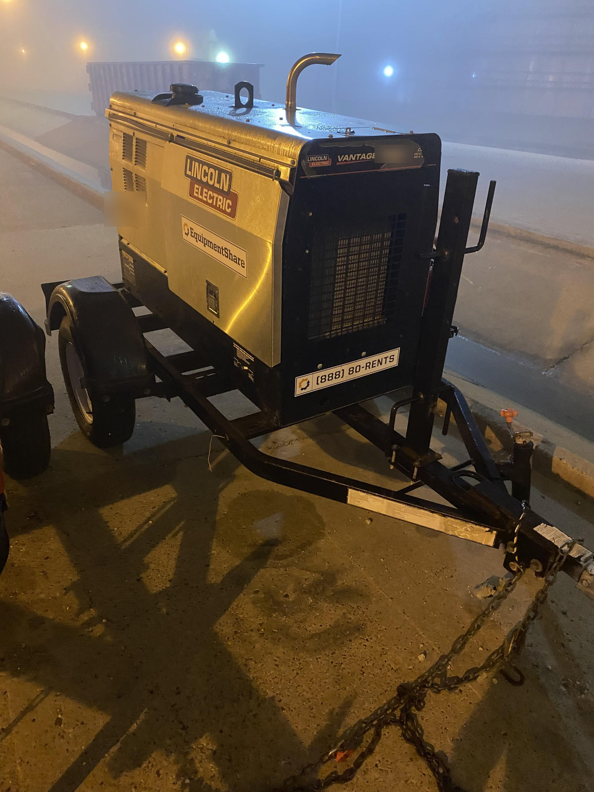 2019 Lincoln Electric Vantage 322 Ready-Pak 3, Two Wheel Trailer, Fender and Light Kit, Cable Rack