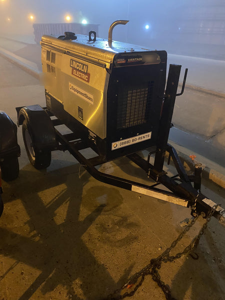 2019 Lincoln Electric Vantage 322 Ready-Pak 3, Two Wheel Trailer, Fender and Light Kit, Cable Rack