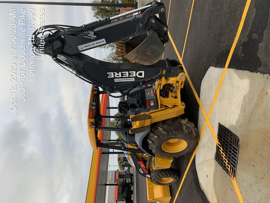 2020 John Deere 410L - Extendable Stick Canopy, 4WD, Extendable Stick, Pilot Controls, 2 Way Hydraulics, TAG Manual QC