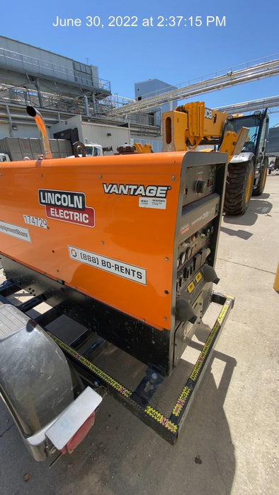 2021 Lincoln Electric Vantage 322 Vantage 322 Ready Pak 3 w/ Decals, ORANGE (includes trailer, cable rack, fender light kit) NO Telematics