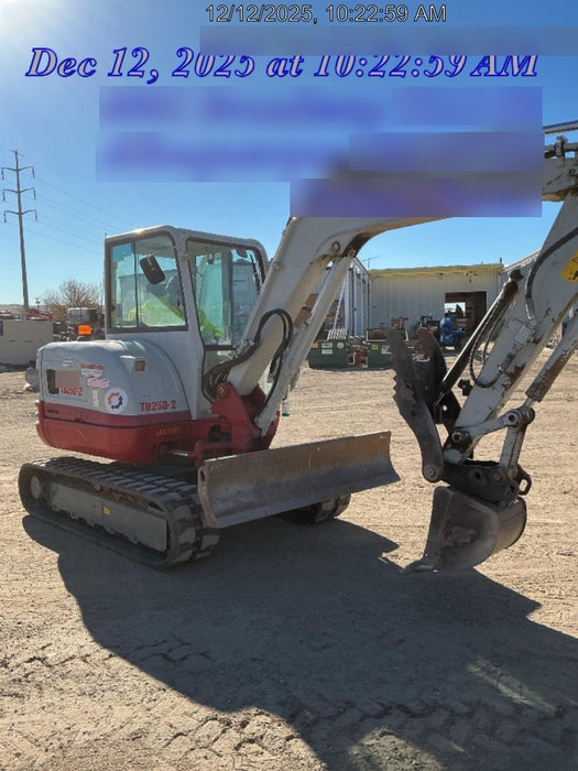 2020 Takeuchi TB250-2C Cab/Heat/Air, Rubber Tracks, Manual TAG QC