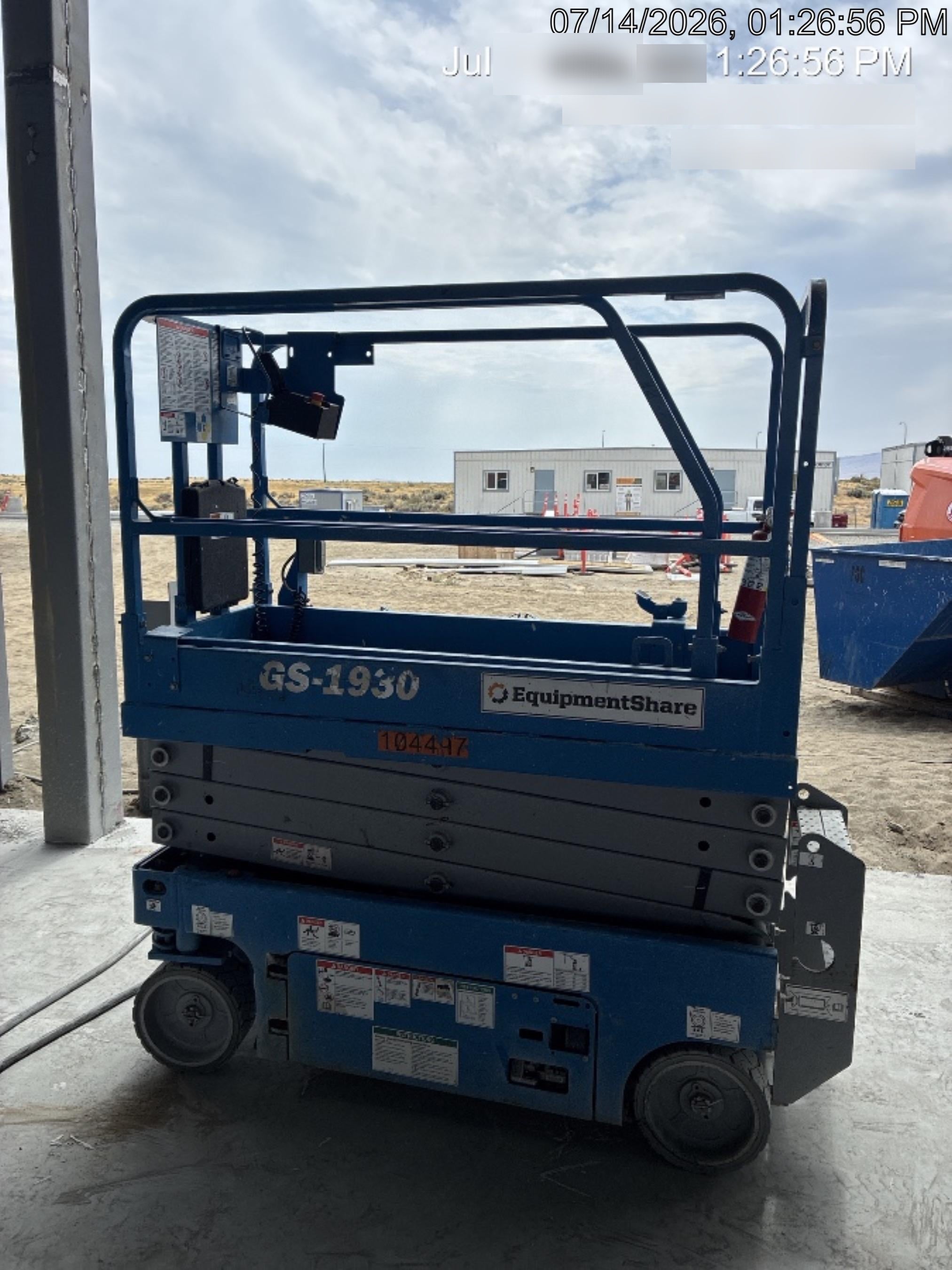 2020 Genie GS-1930 Standard Machine, 800W Inverter