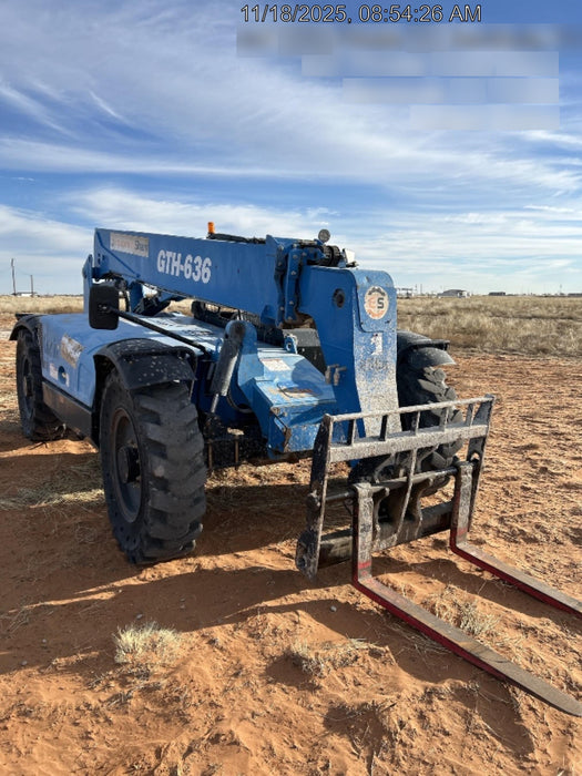 2018 Genie GTH-636 Genie GTH-636 w/Open ROPS, Solid Tires, Work Light/Beacon, 48" Carriage and Forks