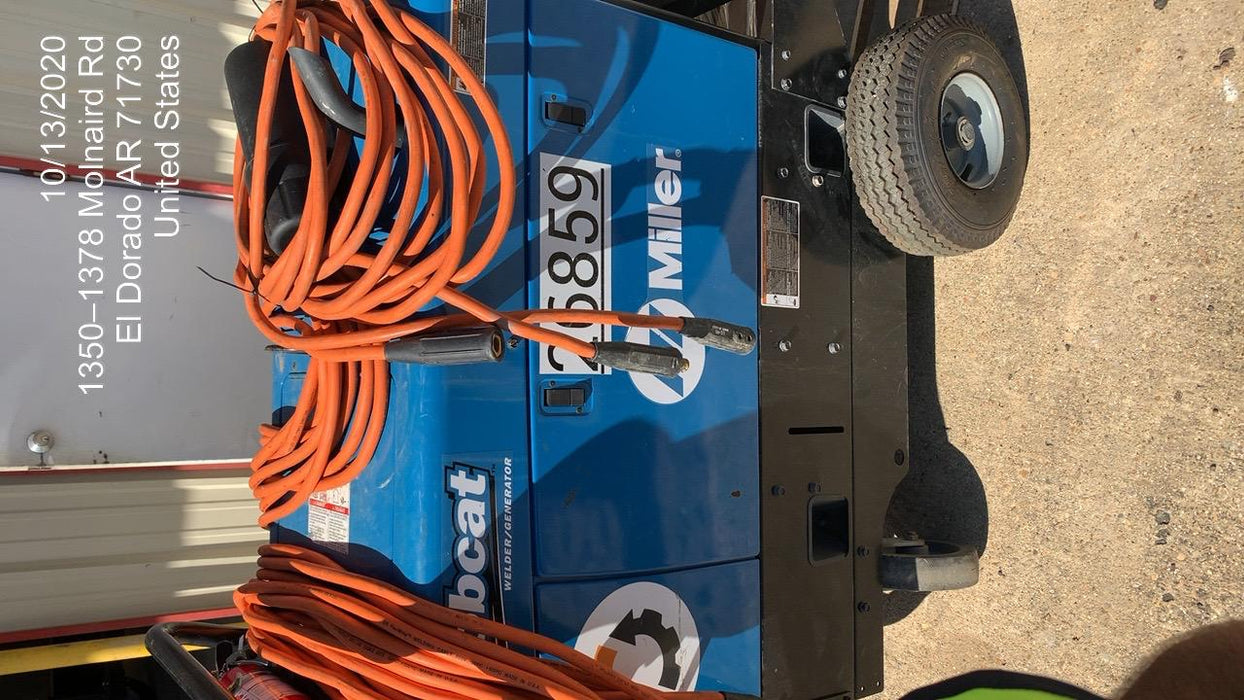 2019 Miller Electric BOBCAT 250 LP/Propane, Running Gear, Tank Bracket, Hose