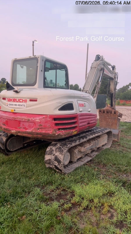 2019 Takeuchi TB290 Cab/Heat/AC Rubber tracks, Dozer blade, Travel alarm, Auxiliary hydraulics w/Manual QC, Hydraulic thumb, 18", 24", and 36" Buckets
