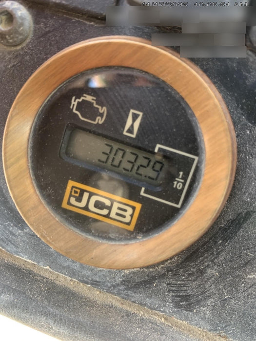 2019 JCB 512-56 109 HP w/Open ROPS, Beacon, Aux Hydraulics, Worklights, Solid Tires w/60" Carriage/Forks