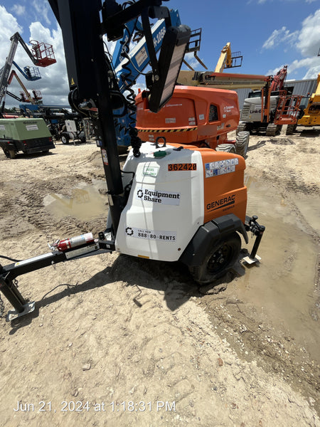 2023 Generac MLT2 Diesel, Flex Switch 120V Input, Powerzone Controller, 
(4) 320W LED Lights, 4kW Generator, 39.9 Gal Fuel Tank, 2" Ball, T3