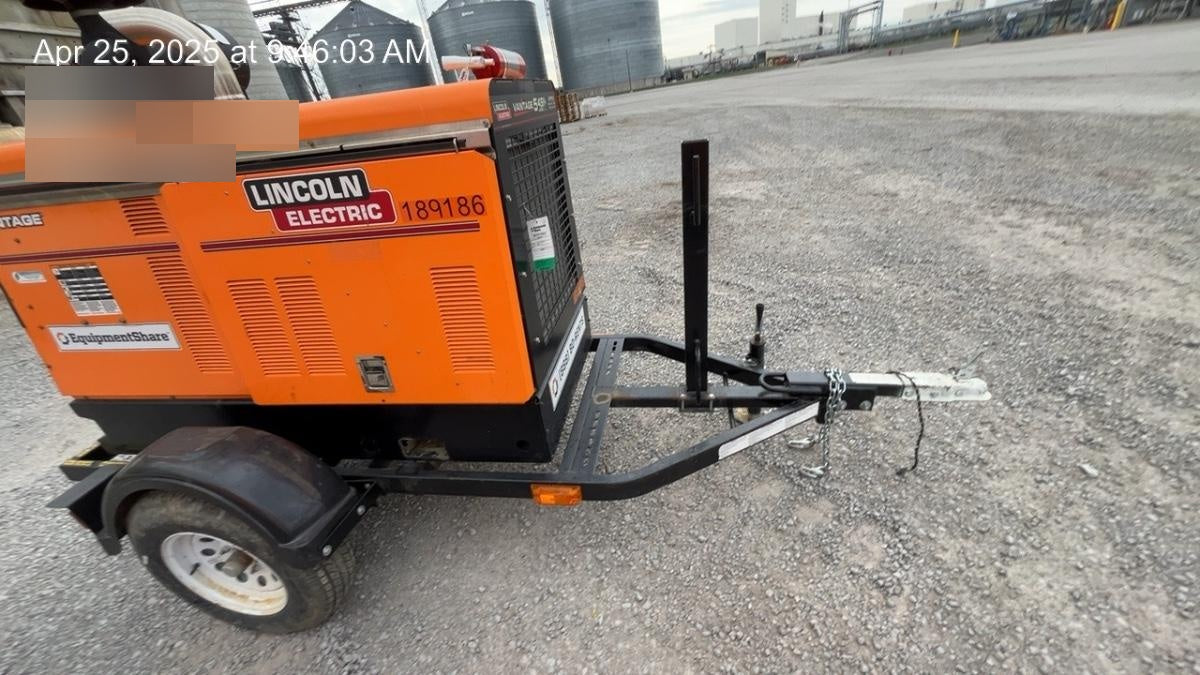 2021 Lincoln Electric Vantage 549X Ready Pak 3, ORANGE (includes trailer, cable rack, fender light kit)