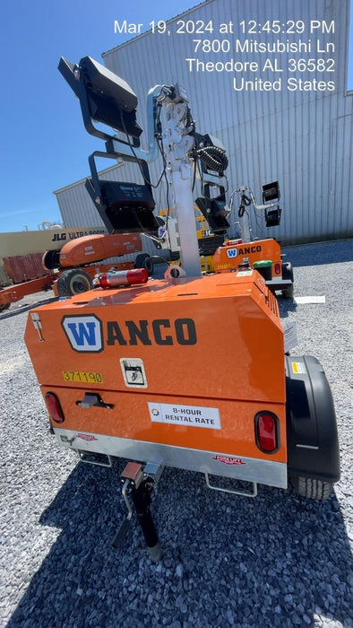 2023 Wanco WLTT-4MM4K Diesel, Deep Sea Controller, Shore Power Plug, Auto Start, (4) 350W LED Floodlights, 4kW Generator, 60 Gal Fuel Tank, 2" Ball, T3