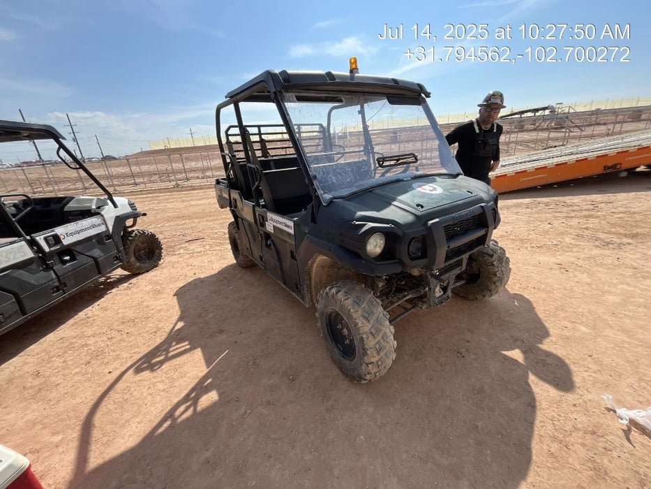 Kawasaki Mule PRO-DXT Standard Options, Backup Alarm, Beacon, Plastic Hard Top, Poly Windshield, Horn Kit