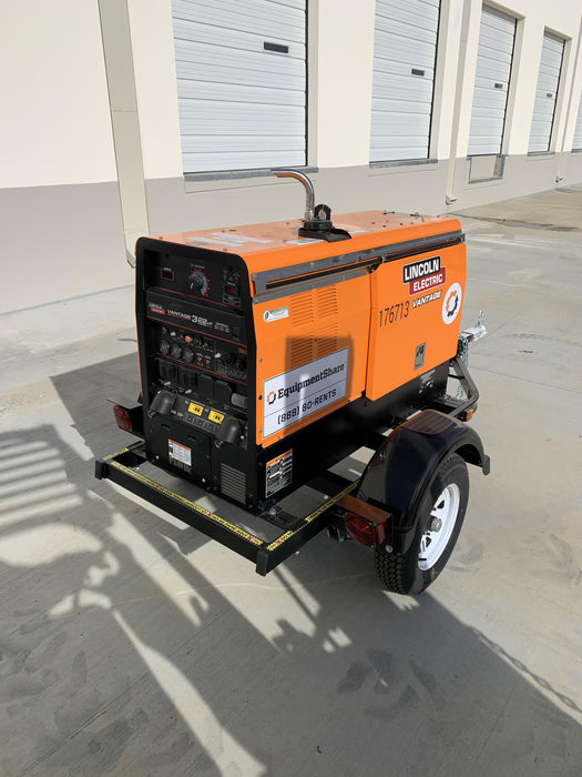 2021 Lincoln Electric Vantage 322 Vantage 322 Ready Pak 3 w/ Decals, ORANGE (includes trailer, cable rack, fender light kit) NO Telematics