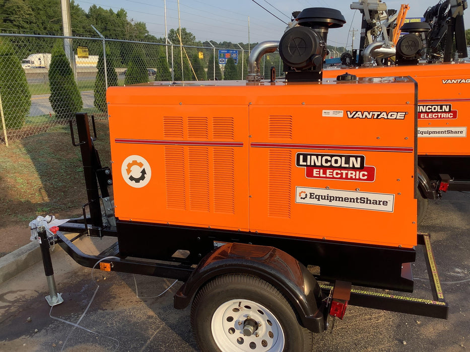 2021 Lincoln Electric Vantage 549X Ready Pak 3, ORANGE (includes trailer, cable rack, fender light kit)