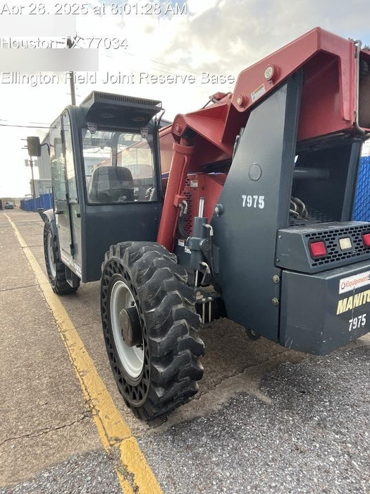 2018 Manitou MTA10055 Manitou MTA 10055 w/Cab/Heat/AC, Work Lights/Strobe, Aux Hyd, Solid Tires, Lift Hook, 66" Carriage, 60" Forks