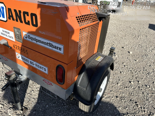 2024 Wanco WLTT-4MM4K Diesel, Deep Sea Controller, Shore Power Plug, Auto Start, (4) 350W LED Floodlights, 4kW Generator, 60 Gal Fuel Tank, 2" Ball, T3