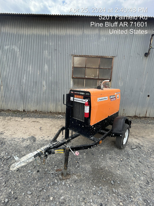 2021 Lincoln Electric Vantage 322 Vantage 322 Ready Pak 3 w/ Decals, ORANGE (includes trailer, cable rack, fender light kit) NO Telematics