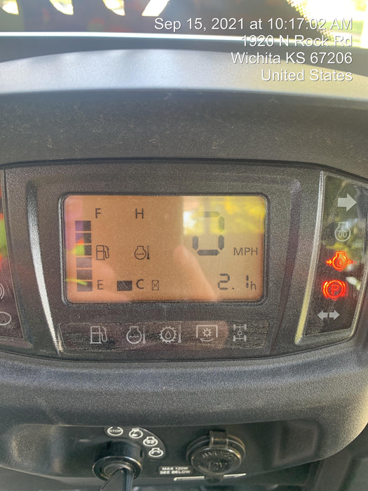 2022 Kubota RTV-X1140W-H Plastic Canopy, Windshield Acrylic Clear, LED Strobe Light, Wire Harness Kit, Back up Alarm