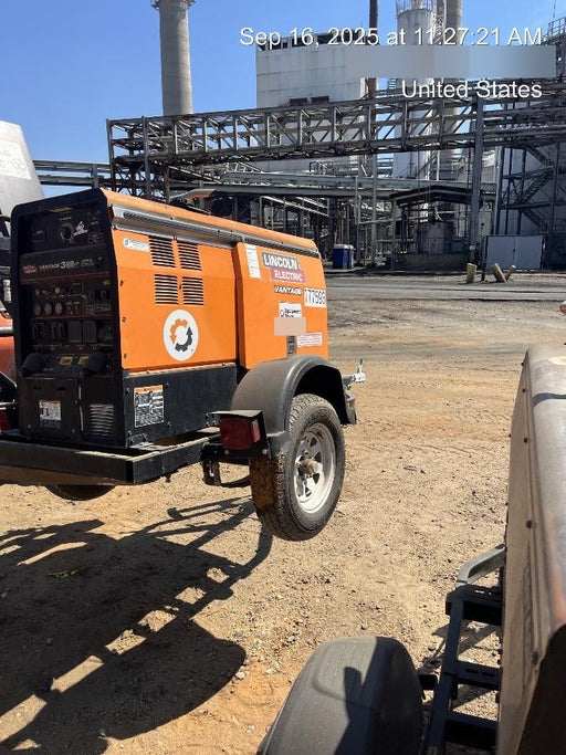 2021 Lincoln Electric Vantage 322 Vantage 322 Ready Pak 3 w/ Decals, ORANGE (includes trailer, cable rack, fender light kit) NO Telematics