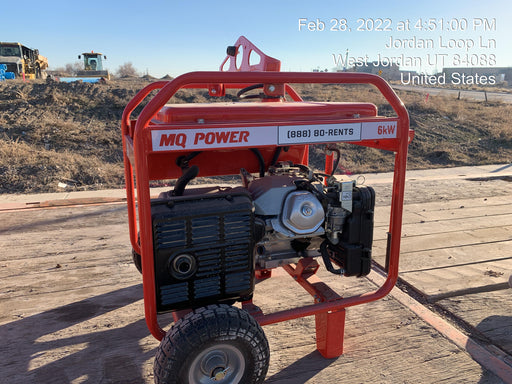 2020 Multiquip GA6HR Gen 6kW Honda GX340 GFCI Wheel Kit