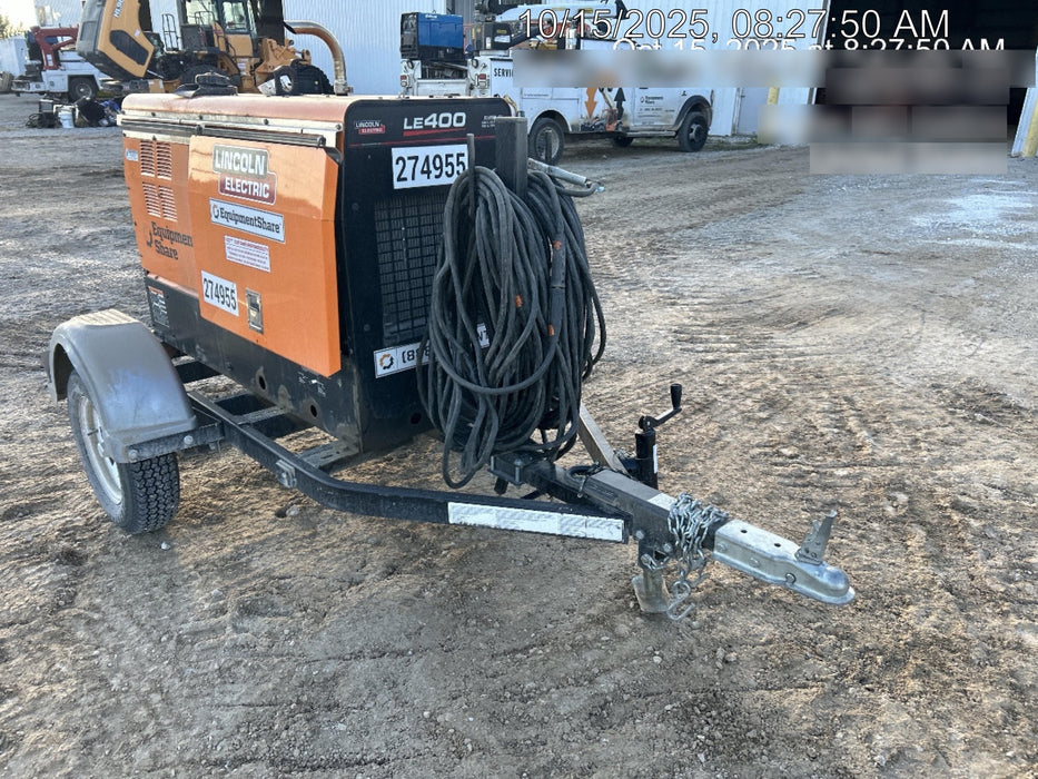 2022 Lincoln Electric LE400 Kubota V1505, Trlr, Cable Rack, Light Kit, ES Decals, T3