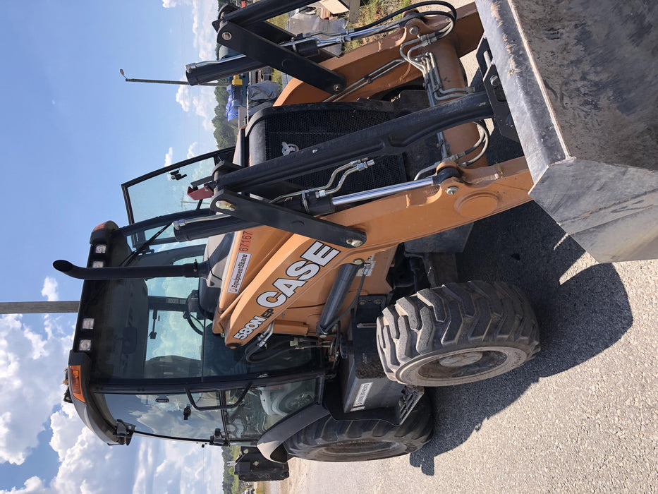 2020 Case 580N EP - Extendable Backhoe Cab/Heat/Air, 4WD, Extendable Stick, Pilot Controls, 2 Way Hydraulics, Ride Control, TAG Manual QC