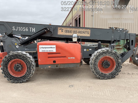 2018 Skyjack SJ1056 TH Skyjack 1056 TH Telehandler w/Open ROPS, Work Lights/Beacon, Solid Tires, 60" Carriage and Forks