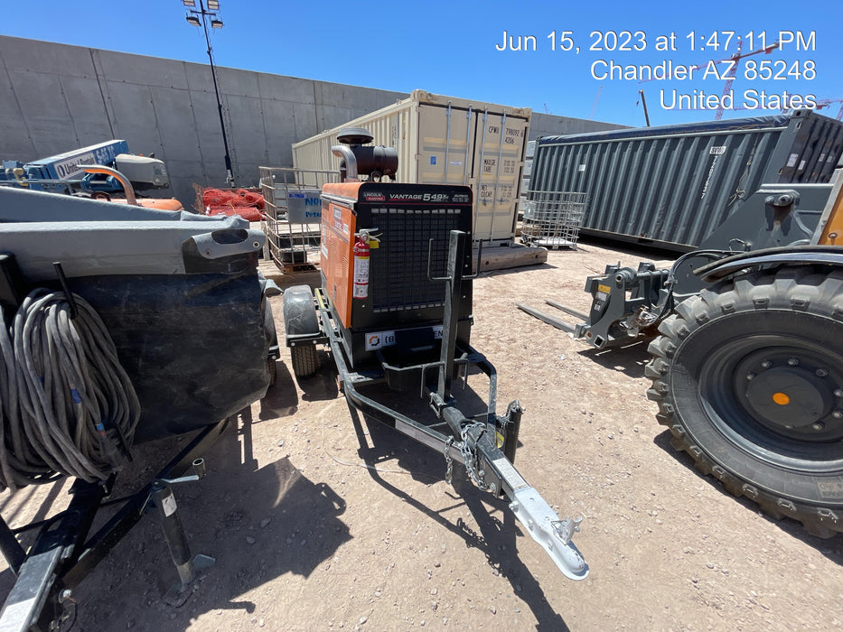 2021 Lincoln Electric Vantage 549X Ready Pak 3, ORANGE (includes trailer, cable rack, fender light kit)