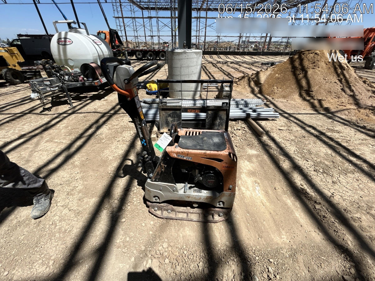 2023 Multiquip MV308GH Honda GX270, 18" Plate, Tachometer