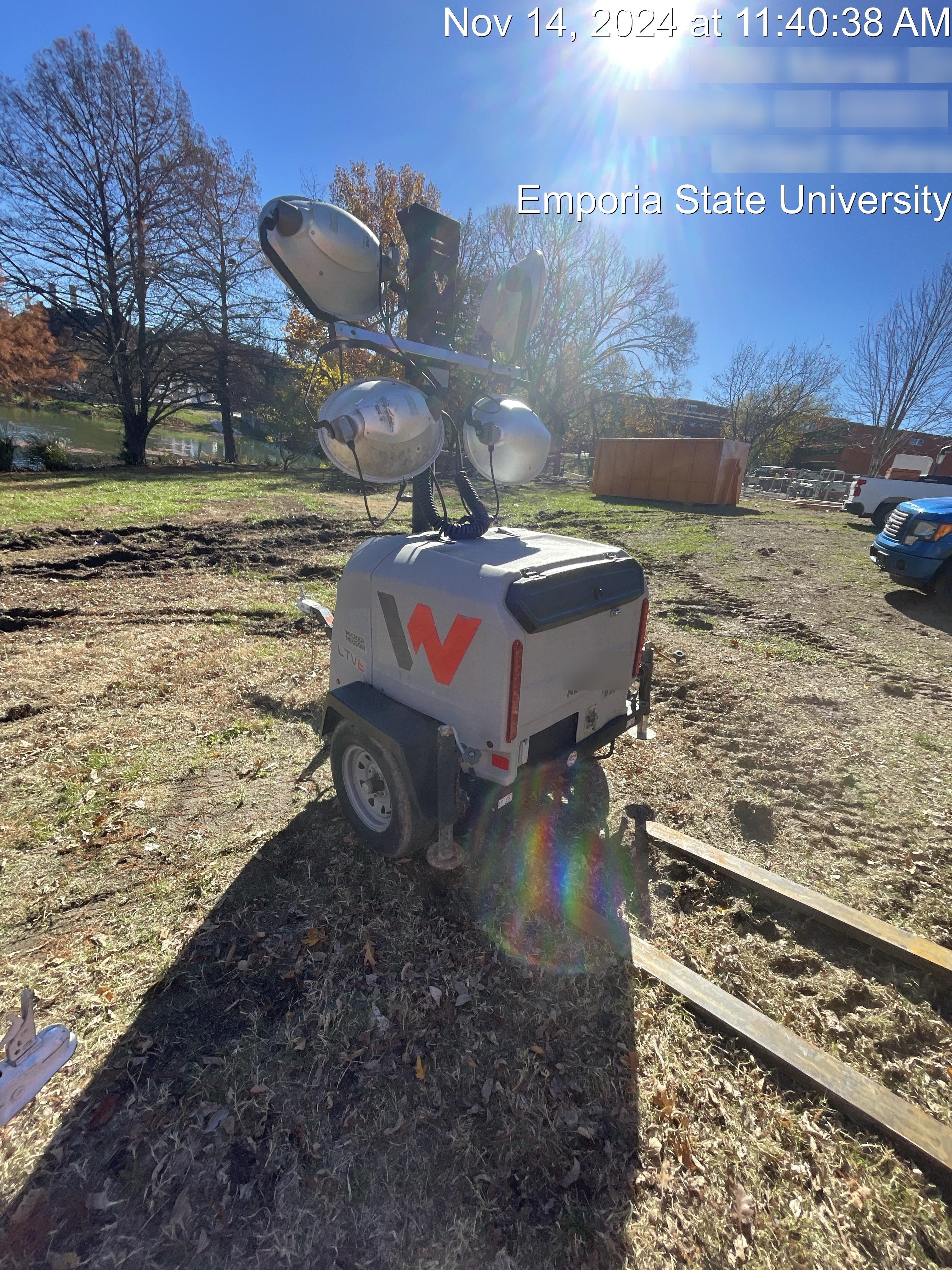 2018 Wacker Neuson LTV6L-MH Wacker Neuson LTV6L Mobile Light Tower w/Fuel Level Sensor Installed