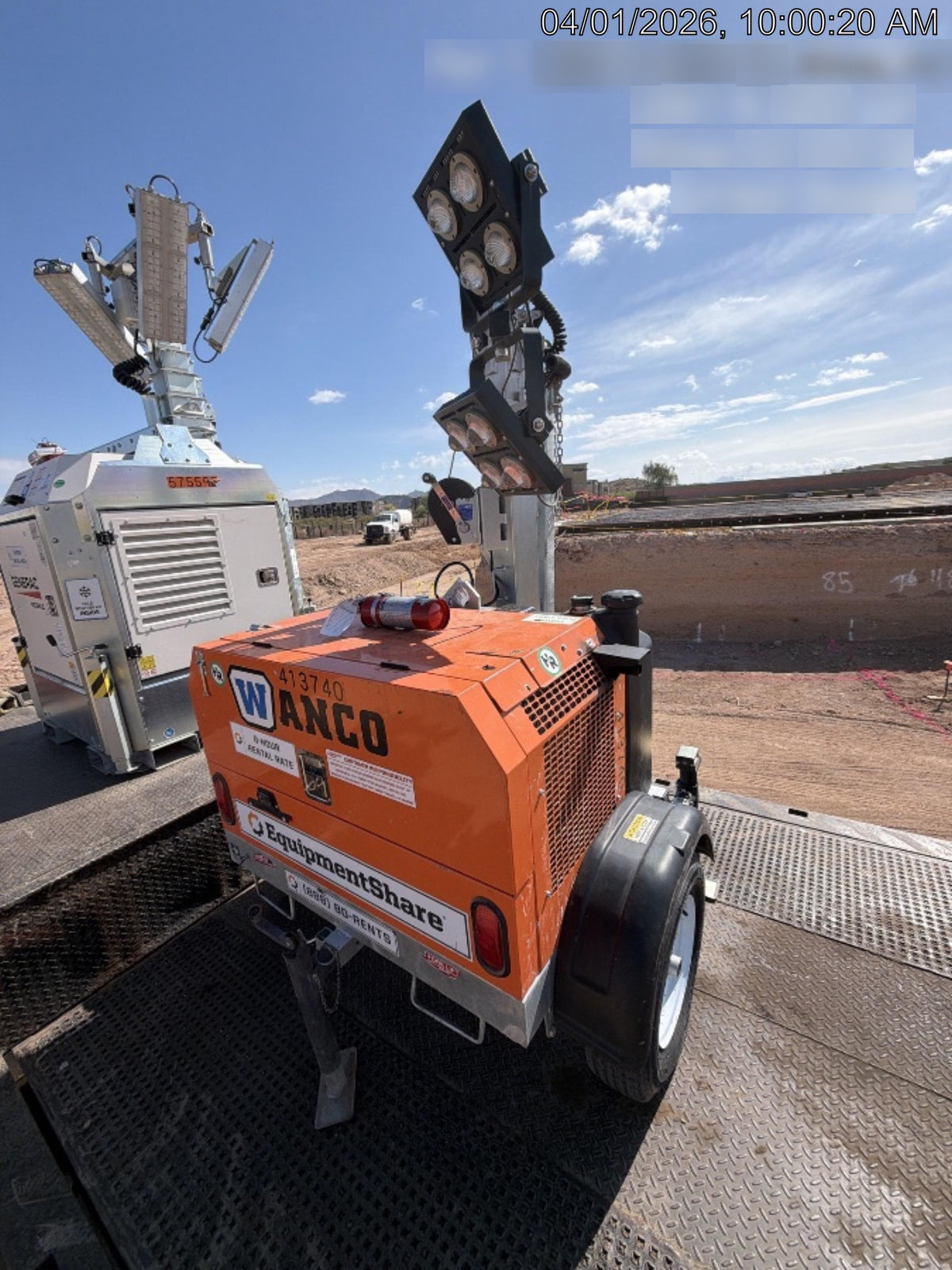 2024 Wanco WLTT-4MM4K Diesel, Deep Sea Controller, Shore Power Plug, Auto Start, (4) 350W LED Floodlights, 4kW Generator, 60 Gal Fuel Tank, 2" Ball, T3