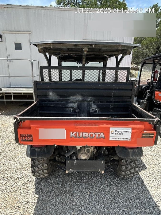 Kubota RTV-X1140W-H 4wd Utility Cart, LED Strobe, Windshield Tempered Glass, Pastic Canopy, Wire Harness Kit, Backup Alarm