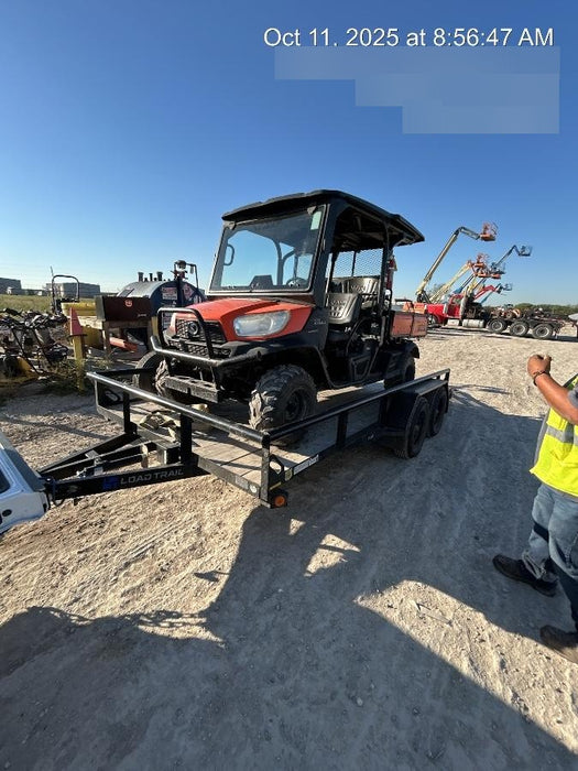 Kubota RTV-X1140W-H 4wd Utility Cart, LED Strobe, Windshield Tempered Glass, Pastic Canopy, Wire Harness Kit, Backup Alarm