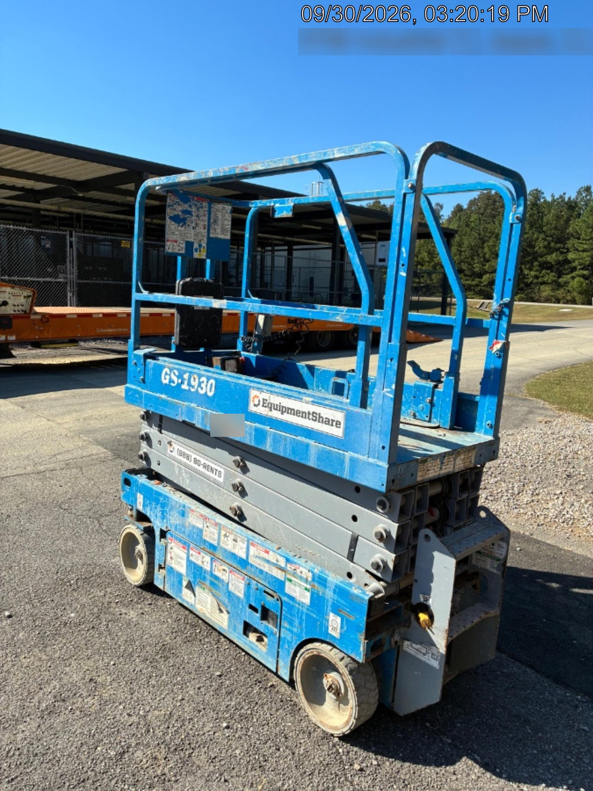 2020 Genie GS-1930 Fixed rails with chain entry gate - Pre A92.20